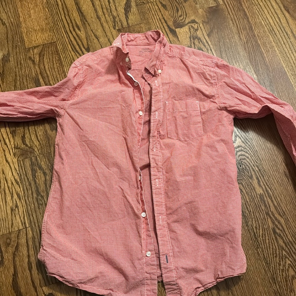 Boys long sleeve plaid shirt